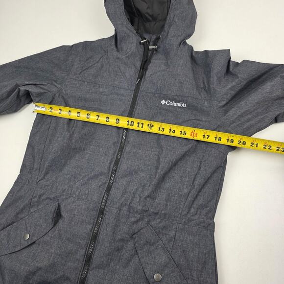 Columbia Jacket Womens Medium Gray Omni-Tech Hooded Insulated Parka Waterproof - Picture 5 of 14